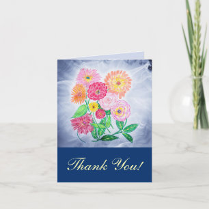 Zinnia Flower Tack Kort