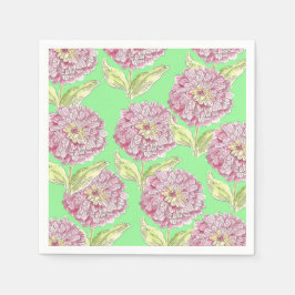 Zinnia Mönster Pappersservett