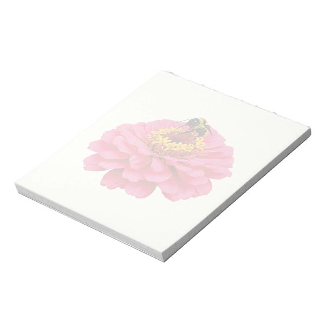 Zinnia och Bee Anteckningsblock (Roterad)