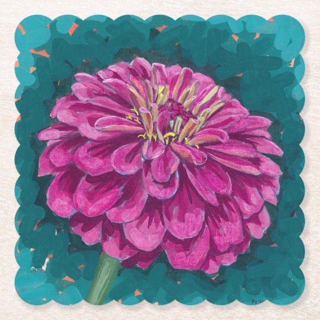 Zinnia Papper Underlägg (Framsida)