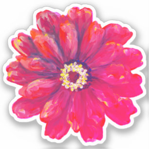 Zinnia Vinyl Sticker Klistermärken