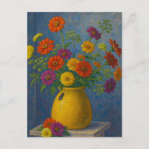 Zinnia-vykort Vykort