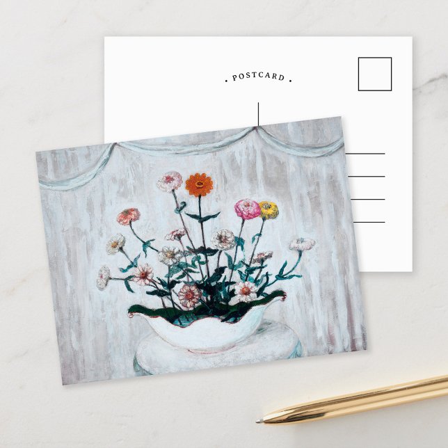 Zinnias | Florine Stettheimer Vykort (Skapare uppladdad)