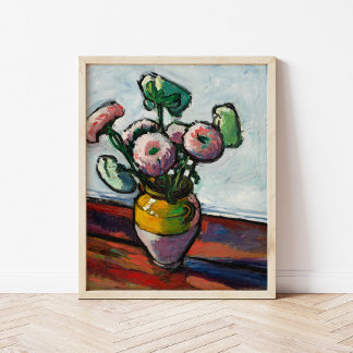 Zinnias | Henry Lyman Sauxen Poster