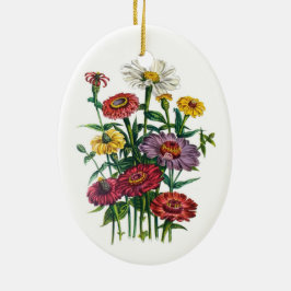 Zinnias Julgransprydnad Keramik