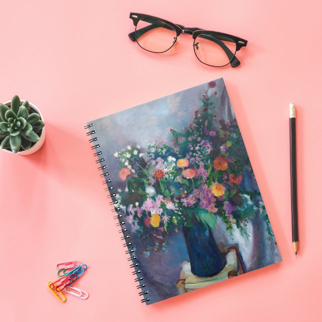 Zinnias och Asters | Arthur Beecher Carles Anteckningsbok (Skapare uppladdad)