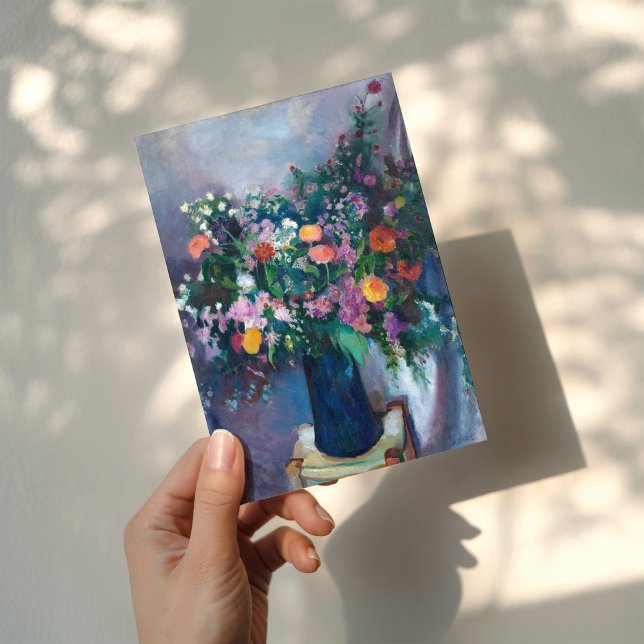 Zinnias och Asters | Arthur Beecher Carles Kort (Skapare uppladdad)