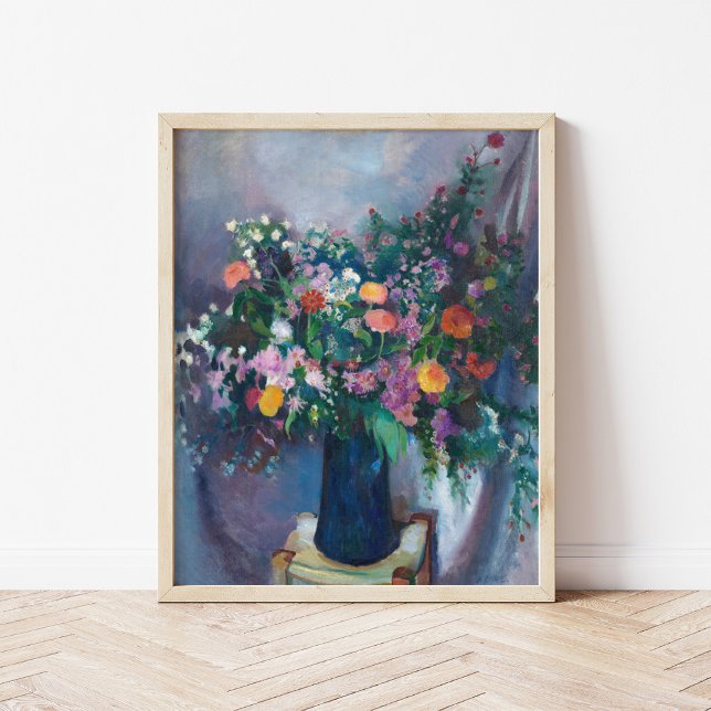 Zinnias och Asters | Arthur Beecher Carles Poster (Skapare uppladdad)