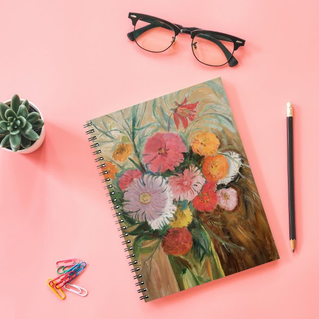 Zinnias och Asters | Tadeusz Makowski Anteckningsbok (Skapare uppladdad)