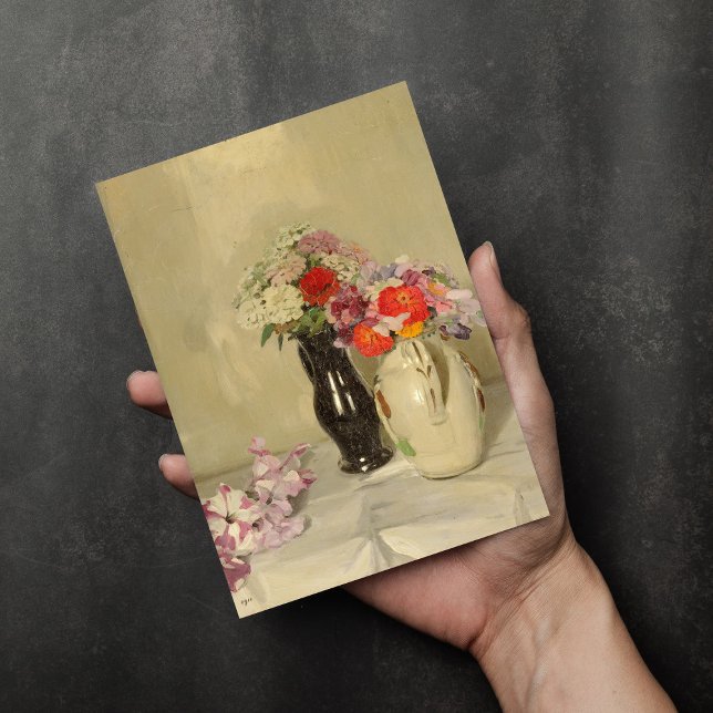 Zinnias | William Nicholson Kort (Skapare uppladdad)