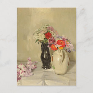 Zinnias William Nicholson Vykort
