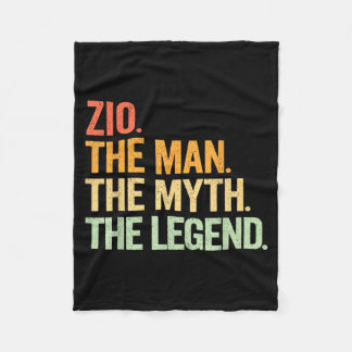 Zio Man Myth Legend Retro Artwork Fleecefilt