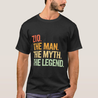 Zio Man Myth Legend Retro Graphic Art T Shirt
