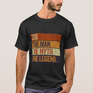 Zio the Man the Myth the Legend funny Retro Far T Shirt