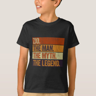 Zio the Man the Myth the Legend funny Retro Far T Shirt