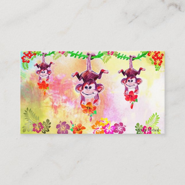 Zion Affärskorten Monkey Visitkort (Framsida)