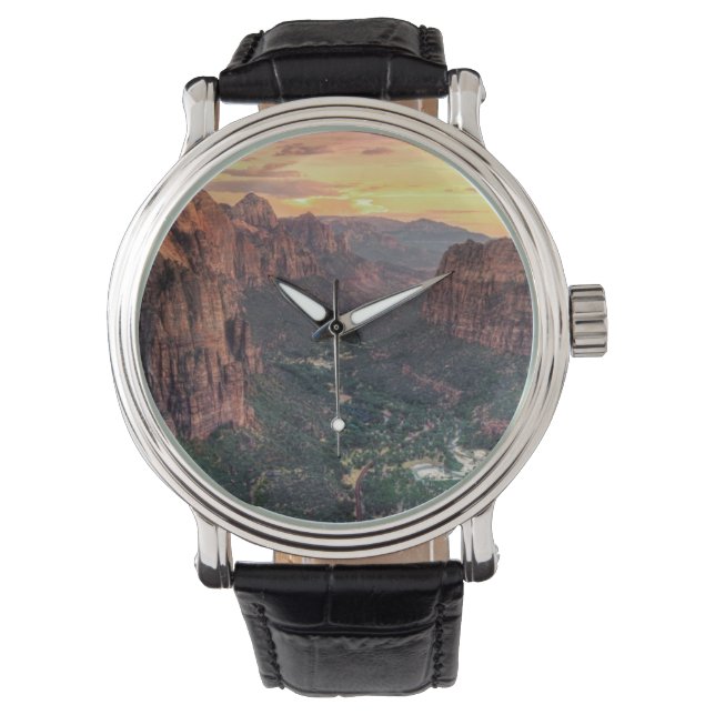 Zion Canyon nationalpark Armbandsur (Framsida)