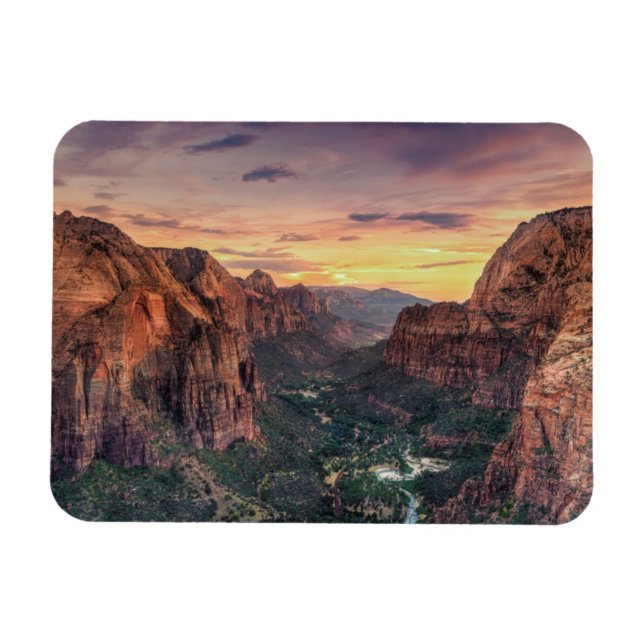 Zion Canyon nationalpark Magnet (Horisontell)
