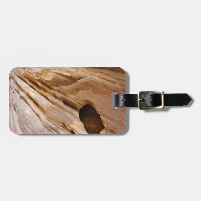 Zion Canyon Wall I Abstrakt Natur Fotografi Bagagebricka (Horisontell Framsida)