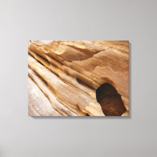 Zion Canyon Wall I Abstrakt Natur Fotografi Canvastryck
