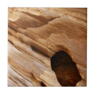 Zion Canyon Wall I Abstrakt Natur Fotografi Kakelplatta