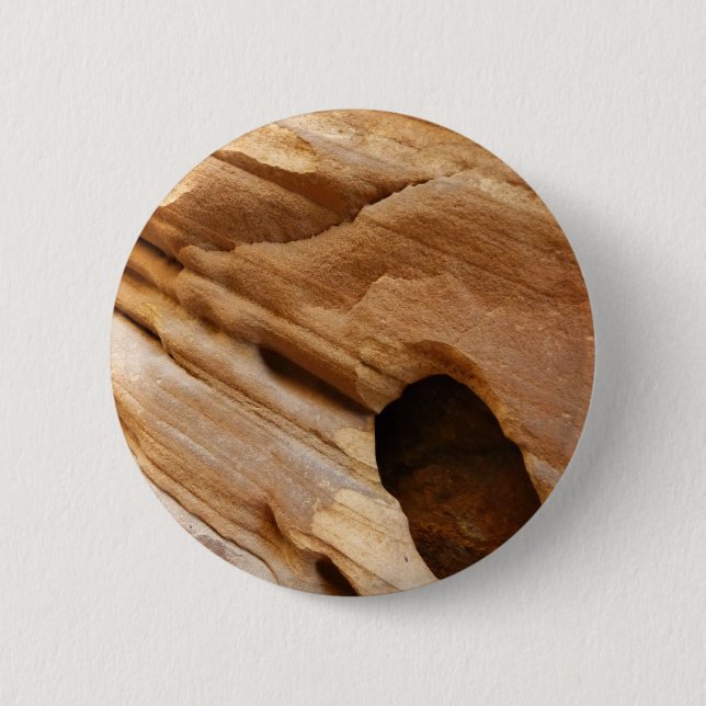 Zion Canyon Wall I Abstrakt Natur Fotografi Knapp (Framsida)