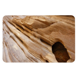 Zion Canyon Wall I Abstrakt Natur Fotografi Magnet