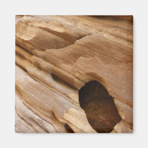 Zion Canyon Wall I Abstrakt Natur Fotografi Magnet