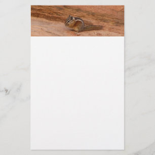 Zion Chipmunk på Red Sten Brevpapper
