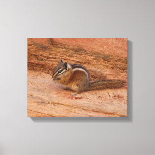 Zion Chipmunk på Red Sten Canvastryck