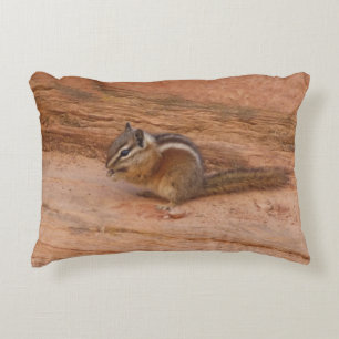 Zion Chipmunk på Red Sten Prydnadskudde