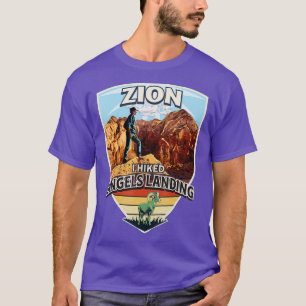 Zion I Hiked Änglar, Hiker och Bighorn Shee T Shirt