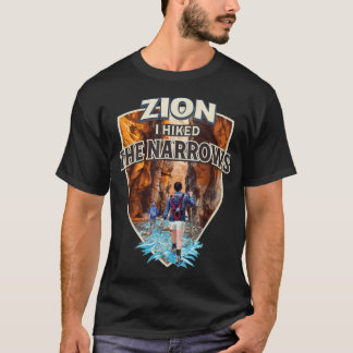 Zion jag vandrade The Narrows i Zion National Park T Shirt