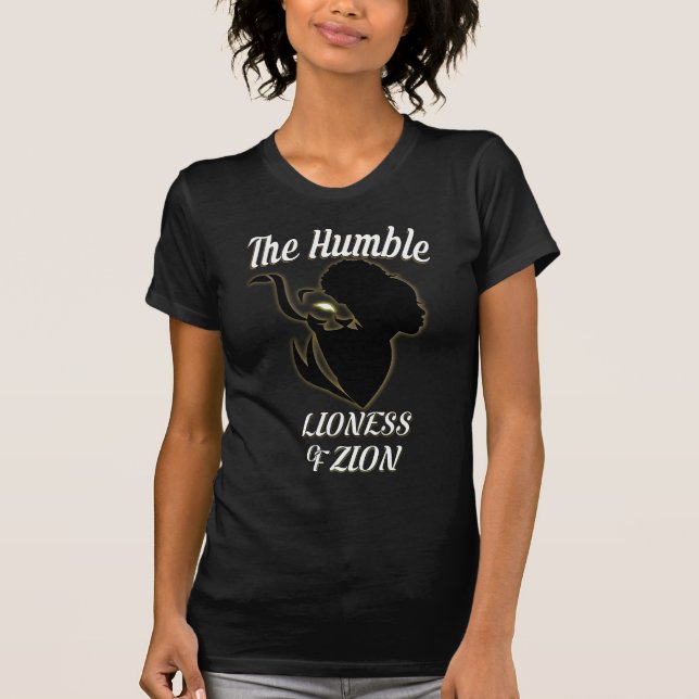 Zion Lioness Hebrew Israelite Clothing for Women T Shirt (Framsida)