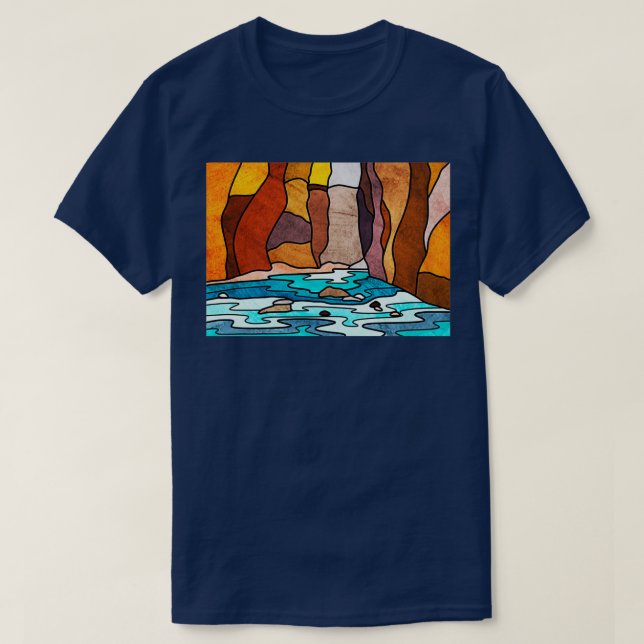 Zion Narrows Art T Shirt (Design framsida)