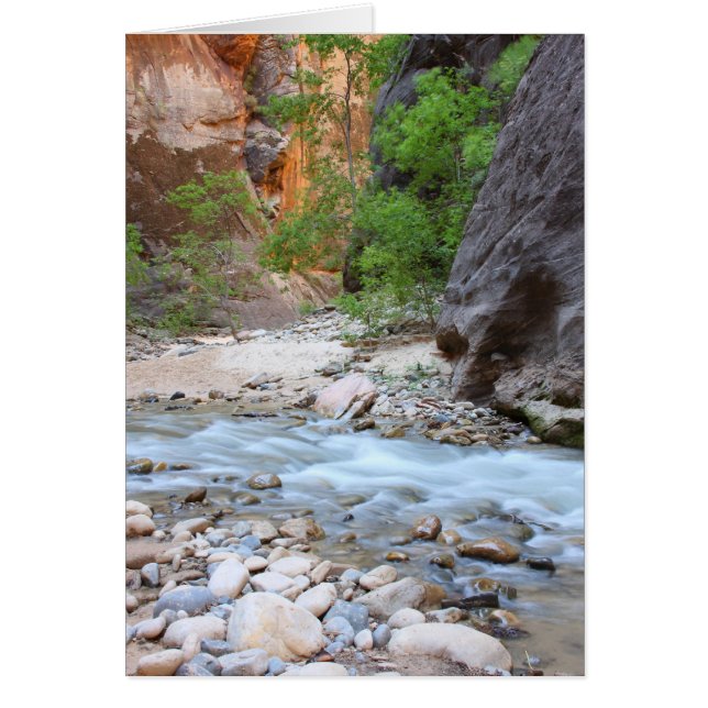 Zion narrows hälsningskort (Framsidan)