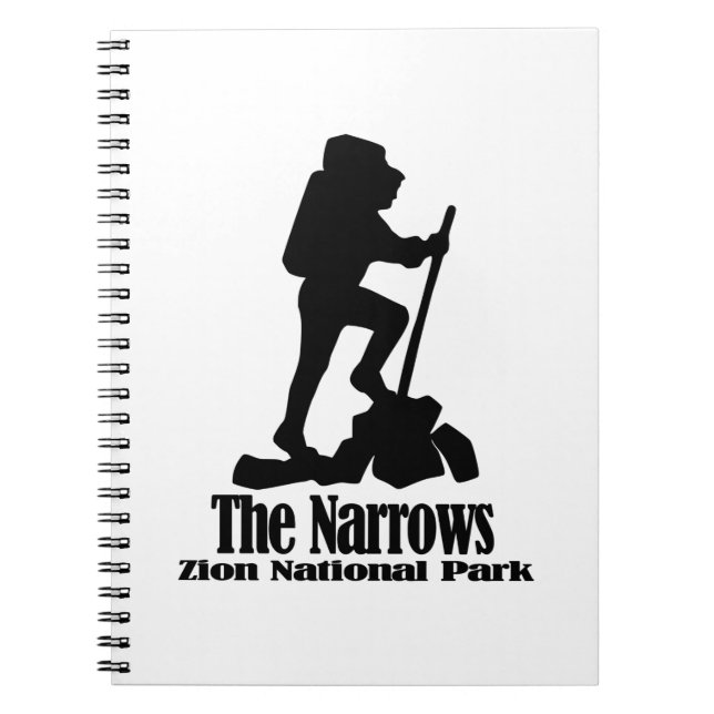 Zion - Narrows - Notebook Anteckningsbok (Framsidan)