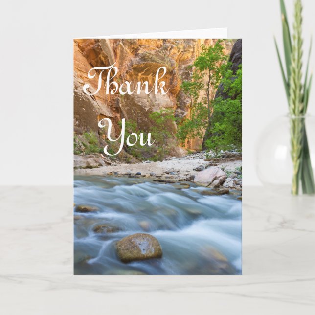 Zion Narrows - tackkort (Framsida)