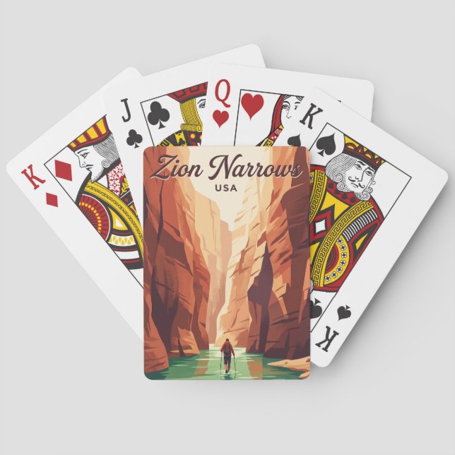 Zion Narrows USA Casinokort (Baksidan)