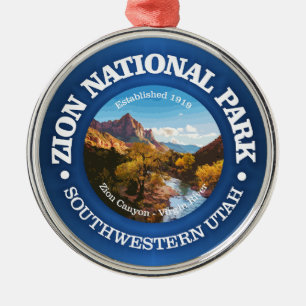 Zion National Park 2 Julgransprydnad Metall
