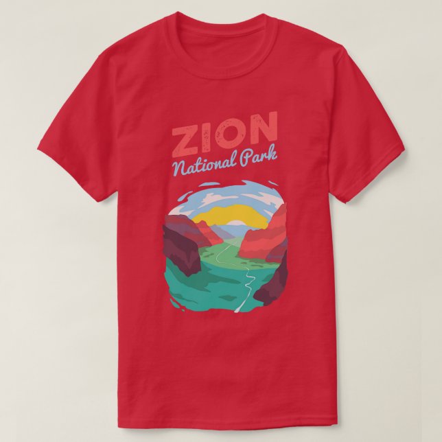 Zion National Park 5 T Shirt (Design framsida)