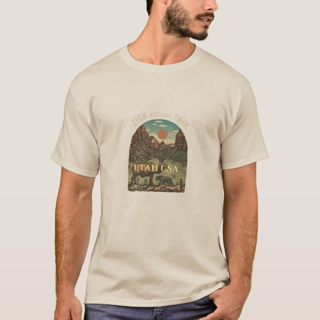 Zion National Park Äventyr T-shirt (Framsida)
