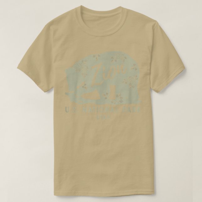 Zion National Park Blommigt Bear XO4U Original T Shirt (Design framsida)