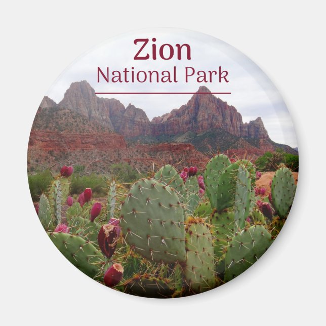 Zion National Park Bloom Magnet (Framsidan)