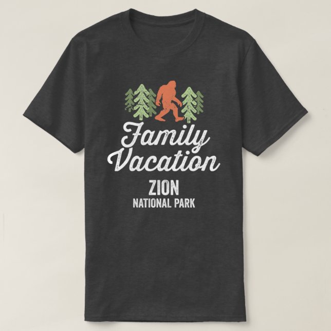 Zion National Park Family Vacation T Shirt (Design framsida)