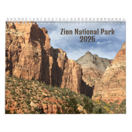 Zion National Park Fotografi 2026 Kalender