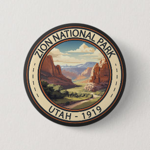 Zion National Park Illustration Travel Art Knapp