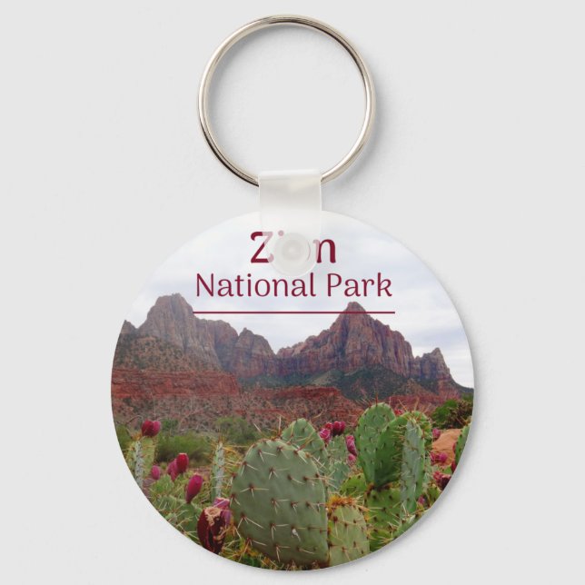 Zion National Park Keychain Nyckelring (Framsida)