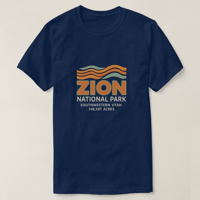 Zion National Park - Narrows & Angels Landing - 1 T Shirt (Design framsida)