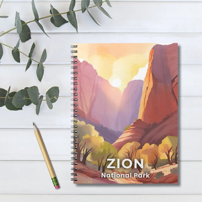 Zion National Park | Resa Akvarell Anteckningsbok (Skapare uppladdad)